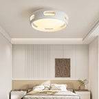 Ventilatore a soffitto LED semincasso in acrilico senza pale in stile nordico contemporaneo per camera da letto