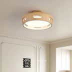 Ventilatore a soffitto LED semincasso in acrilico senza pale in stile nordico contemporaneo per camera da letto