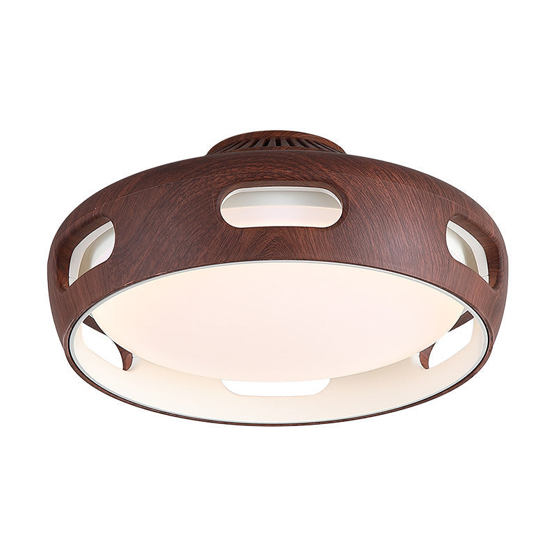Ventilatore a soffitto LED semincasso in acrilico senza pale in stile nordico contemporaneo per camera da letto