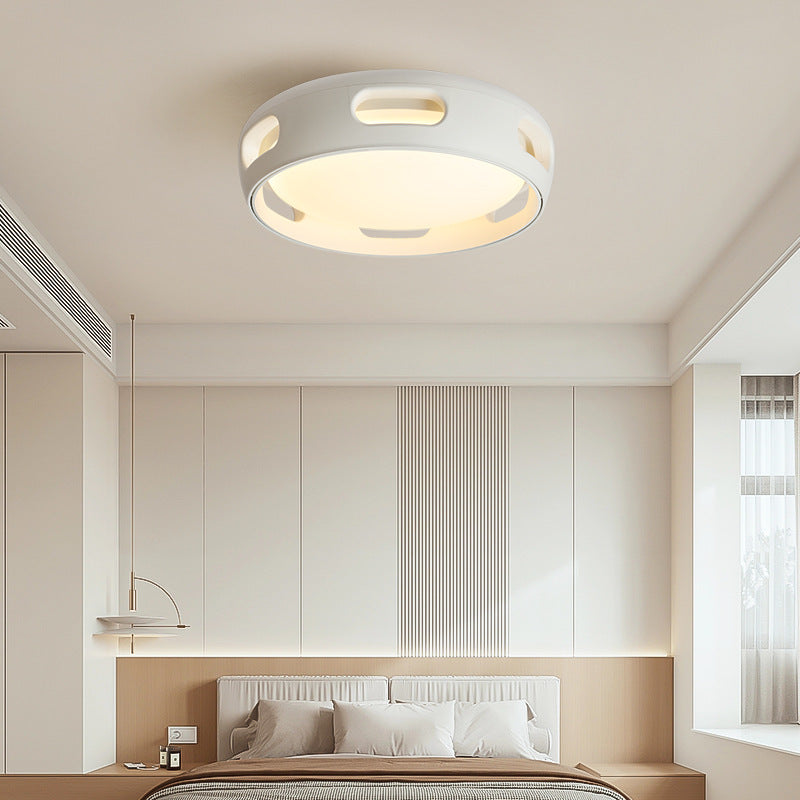 Ventilatore a soffitto LED semincasso in acrilico senza pale in stile nordico contemporaneo per camera da letto