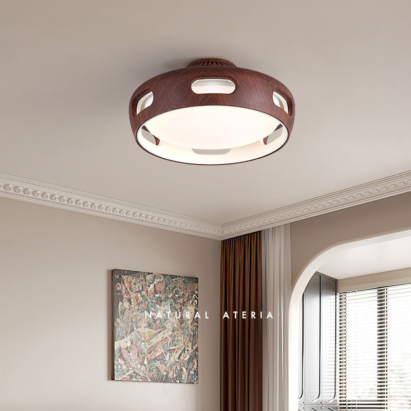 Ventilatore a soffitto LED semincasso in acrilico senza pale in stile nordico contemporaneo per camera da letto