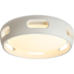 Ventilatore a soffitto LED semincasso in acrilico senza pale in stile nordico contemporaneo per camera da letto