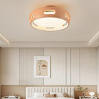 Ventilatore a soffitto LED semincasso in acrilico senza pale in stile nordico contemporaneo per camera da letto