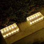 Luce LED da Esterno Rectangolare in Acrilico Impermeabile Solare a Semplicità Moderna per Giardino