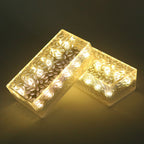 Luce LED da Esterno Rectangolare in Acrilico Impermeabile Solare a Semplicità Moderna per Giardino