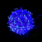 Decorazione a Sfera Appesa Waterproof in PVC Stile Art Deco Moderno con Luce LED per Esterni, Lampada da Giardino