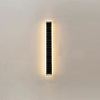 Lampada da Parete LED a Striscia Ondulata in Alluminio Acrilico Impermeabile Solare di Moderno Semplicità per Esterni Patio