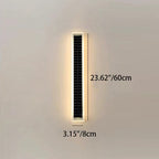 Lampada da Parete LED a Striscia Ondulata in Alluminio Acrilico Impermeabile Solare di Moderno Semplicità per Esterni Patio