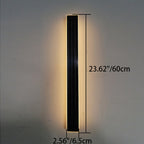 Lampada da Parete LED a Striscia Ondulata in Alluminio Acrilico Impermeabile Solare di Moderno Semplicità per Esterni Patio