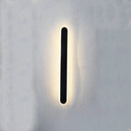 Lampada da Parete LED a Striscia Ondulata in Alluminio Acrilico Impermeabile Solare di Moderno Semplicità per Esterni Patio