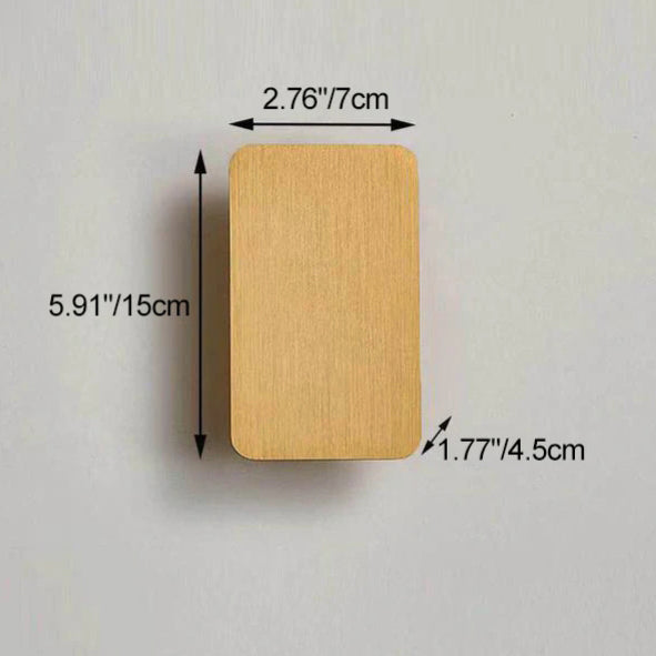 Lampada da Parete LED a Pannello Piano Rettangolare in Alluminio Minimalista Nordico con 2 Luci