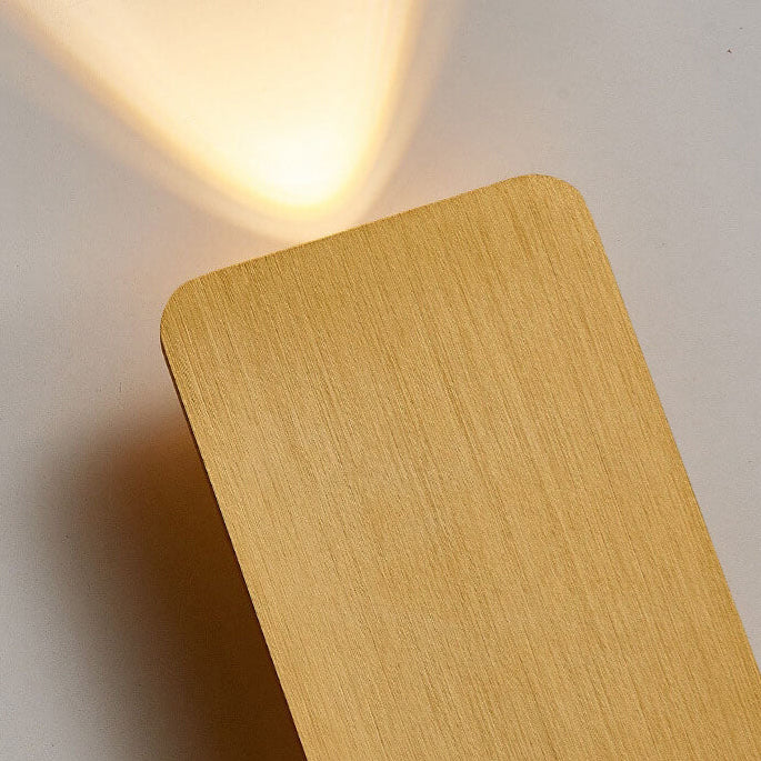 Lampada da Parete LED a Pannello Piano Rettangolare in Alluminio Minimalista Nordico con 2 Luci