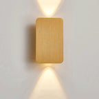Lampada da Parete LED a Pannello Piano Rettangolare in Alluminio Minimalista Nordico con 2 Luci