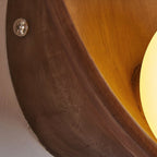 Applique da Parete Lampada Moderna Minimalista Rotonda in Ferro e Resina con 1 Luce