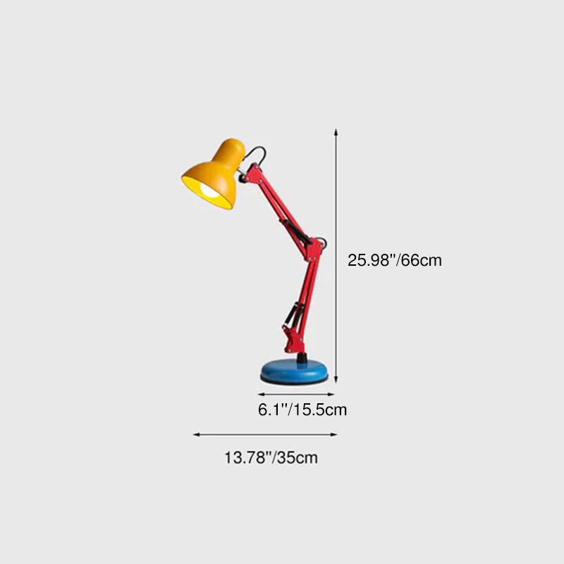 Lampada da Tavolo a Mezza Luna in Ferro Memphis di Moderno Semplicità con 1 Luce per Studio