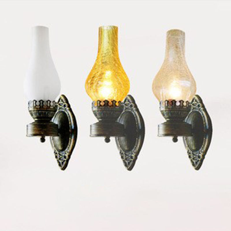 Applique da parete Retro a Kerosene con 1 Luce