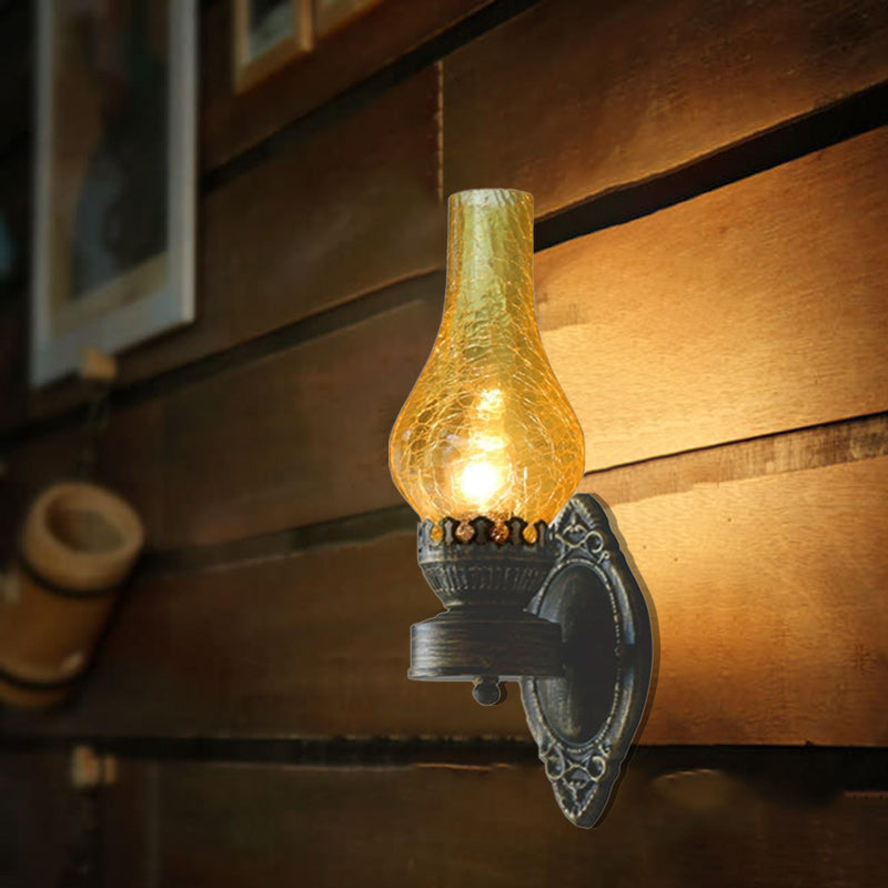 Applique da parete Retro a Kerosene con 1 Luce