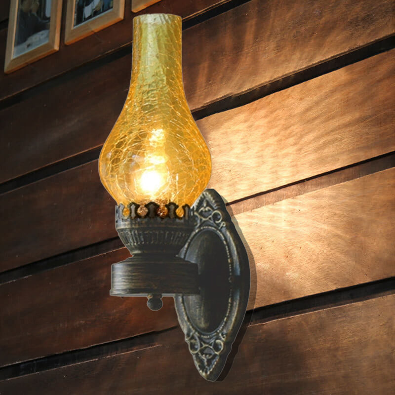 Applique da parete Retro a Kerosene con 1 Luce