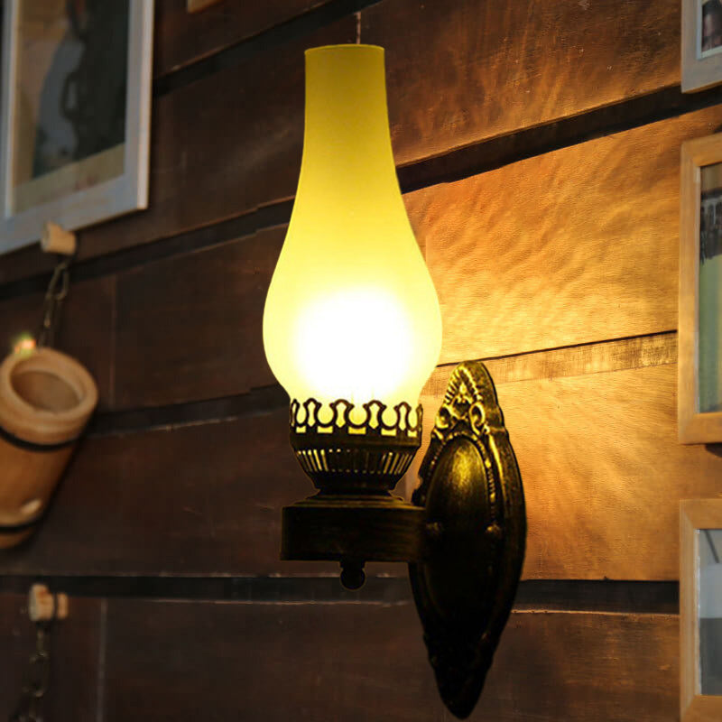 Applique da parete Retro a Kerosene con 1 Luce