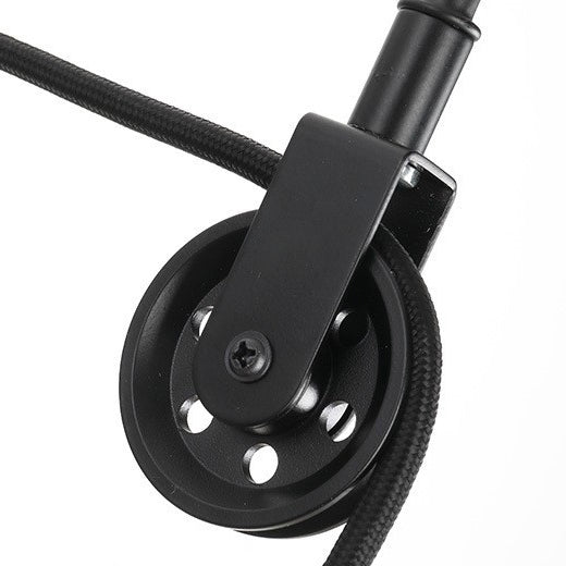 Applique da Parete con Pulley in Ferro Battuto Retro Industriale a 1 Luce