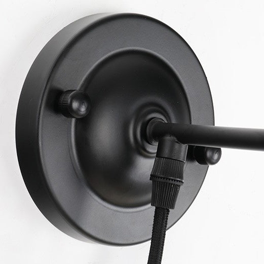 Applique da Parete con Pulley in Ferro Battuto Retro Industriale a 1 Luce