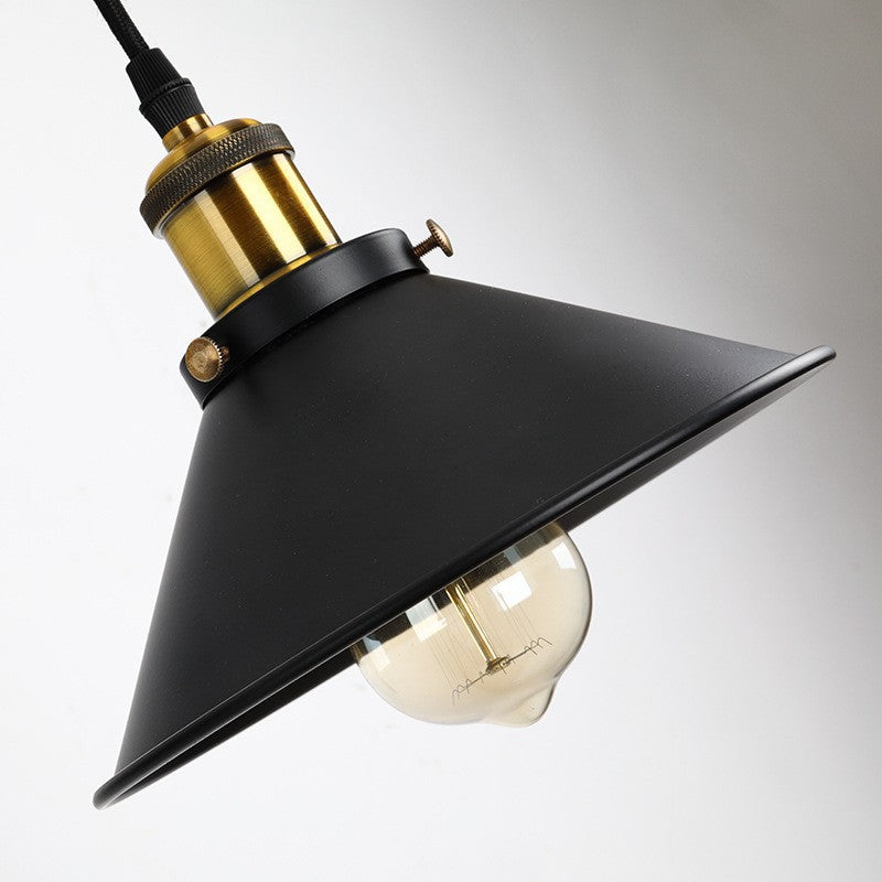Applique da Parete con Pulley in Ferro Battuto Retro Industriale a 1 Luce