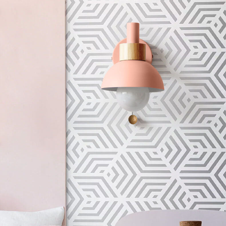 Applique da parete a sfera Nordic Macaron 1 luce