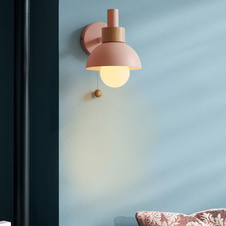 Applique da parete a sfera Nordic Macaron 1 luce