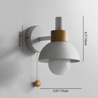 Applique da parete a sfera Nordic Macaron 1 luce