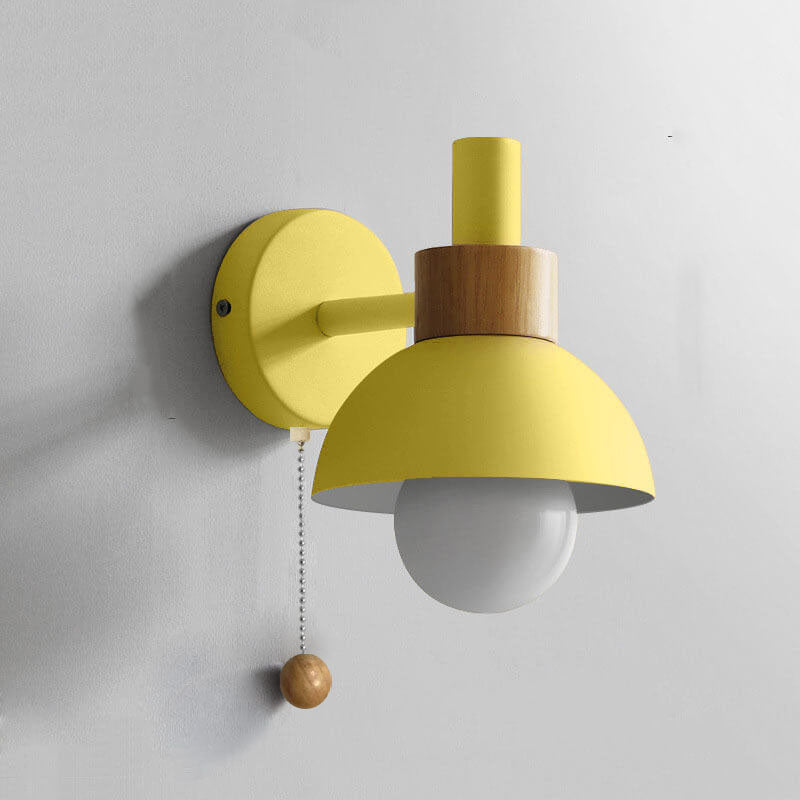 Applique da parete a sfera Nordic Macaron 1 luce
