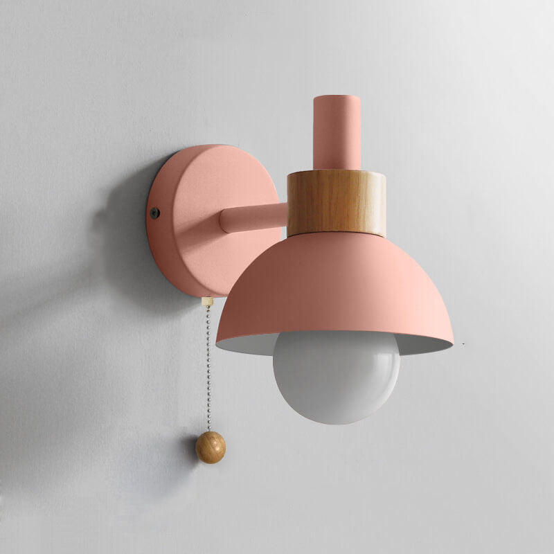 Applique da parete a sfera Nordic Macaron 1 luce