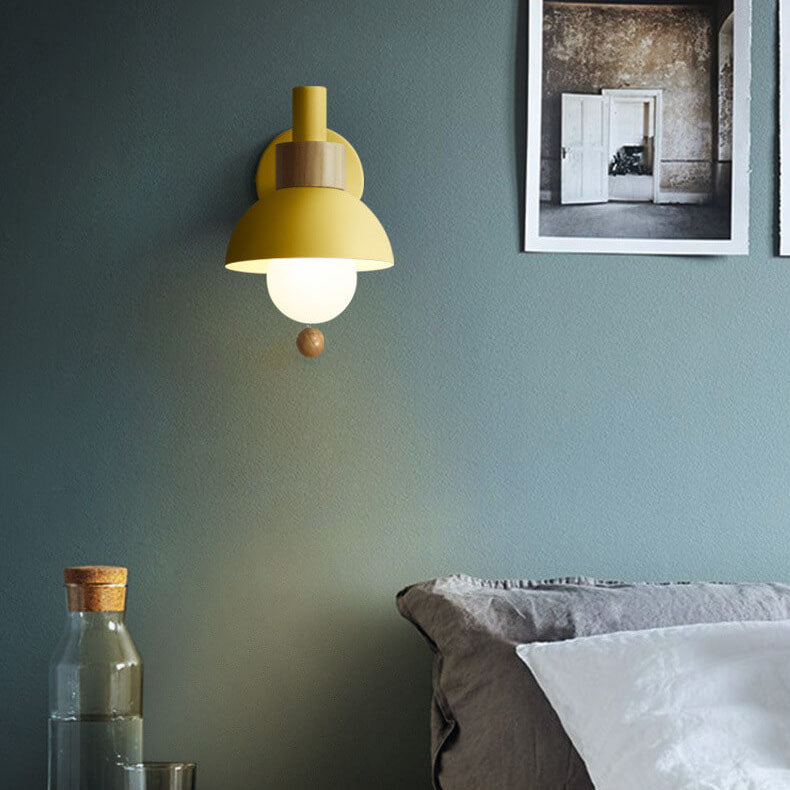 Applique da parete a sfera Nordic Macaron 1 luce