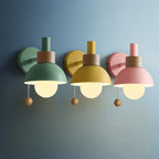 Applique da parete a sfera Nordic Macaron 1 luce