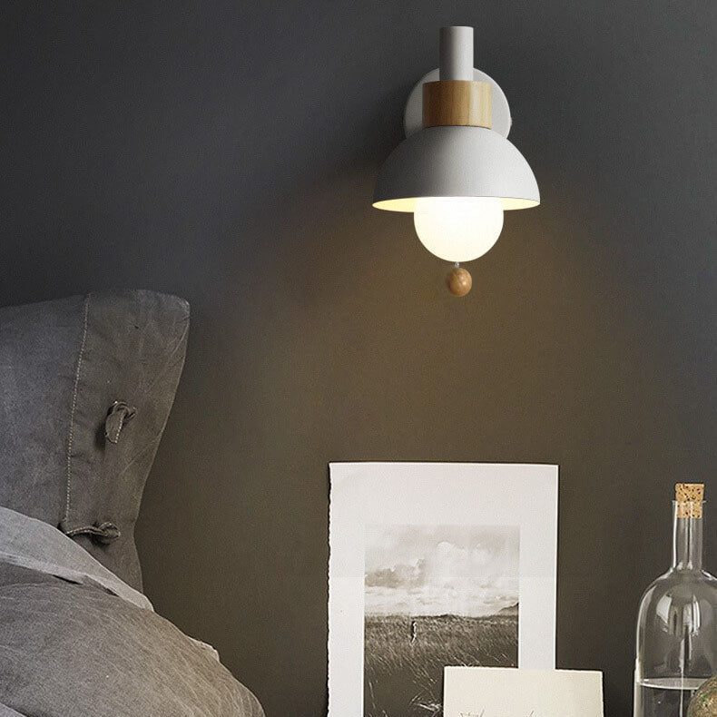 Applique da parete a sfera Nordic Macaron 1 luce
