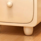 Comodino Rettangolare Ultra-Sottile in MDF di Media Densità di Stile Scandinavo Contemporaneo 1/2 Cassetto per Camera da Letto