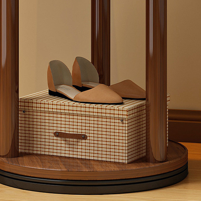 Albero Rotondo Contemporaneo in Legno Massello di Pino con Fibra di Legno a Media Densità per Ingressi e Camere da Letto
