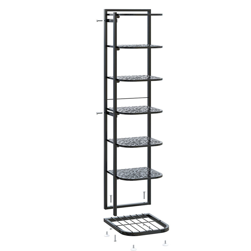 Scarpiera Moderna Minimalista con Design a Ciottoli Quadrati in Ferro con Finitura Verniciata per Cucina e Soggiorno 5/6/7/8/9/10-Piani