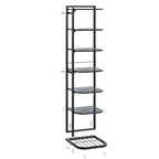 Scarpiera Moderna Minimalista con Design a Ciottoli Quadrati in Ferro con Finitura Verniciata per Cucina e Soggiorno 5/6/7/8/9/10-Piani
