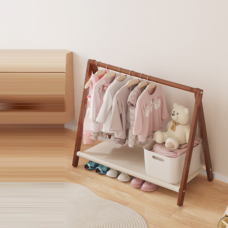 Albero per Bambini Pieghevole Rettangolare Naturale in Bambù Nan Scandinavo Contemporaneo 2/4-Tier per Camera da Letto