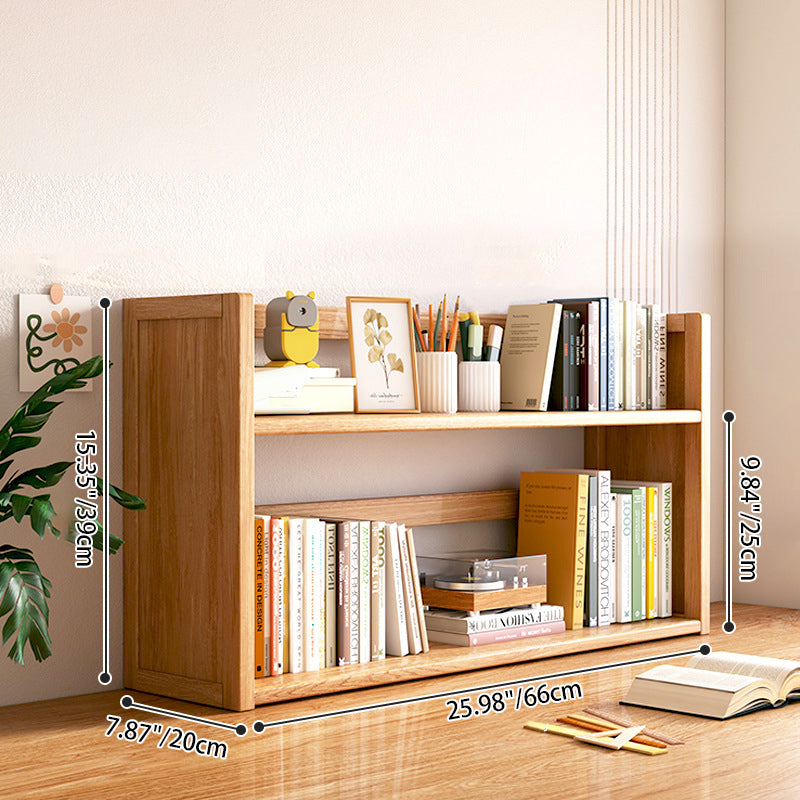 Libreria Contemporanea Scandinava Rettangolare in Bambù Nan in Fibra a Media Densità con 2/3 Ripiani e 1 Cassetto per Camera da Letto e Studio