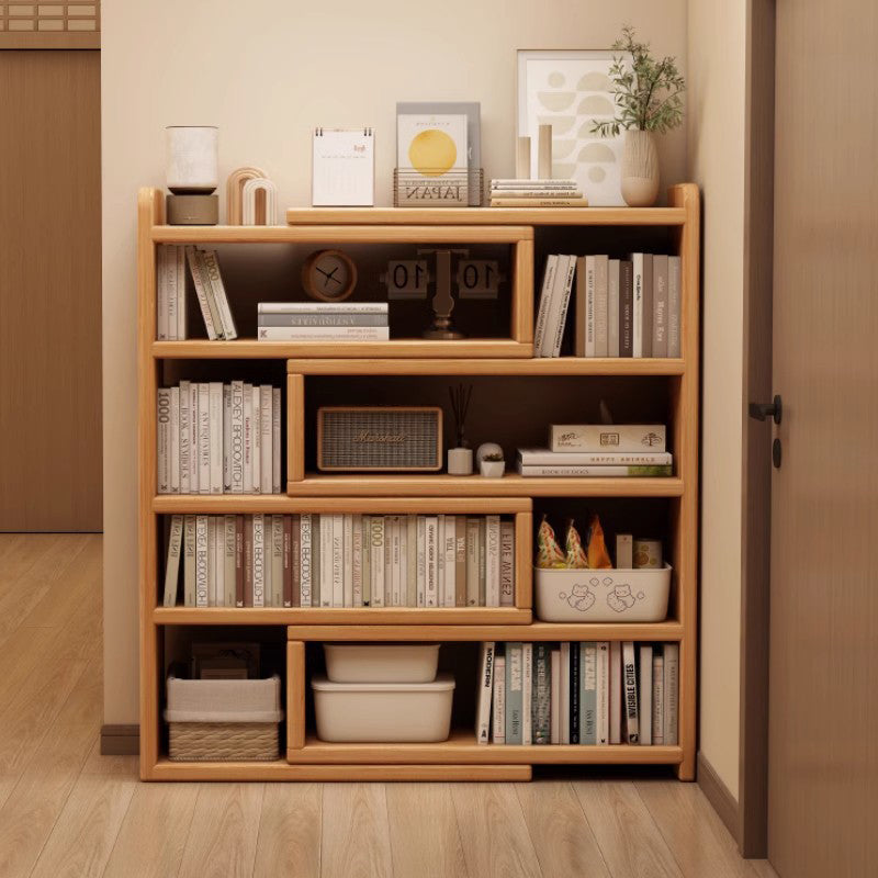 Libreria Contemporanea Scandinava Rettangolare Eco-Friendly con Ripiani da 3/4 Per Camera da Letto