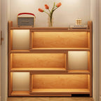 Libreria Contemporanea Scandinava Rettangolare Eco-Friendly con Ripiani da 3/4 Per Camera da Letto