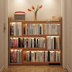 Libreria Contemporanea Scandinava Rettangolare Eco-Friendly con Ripiani da 3/4 Per Camera da Letto