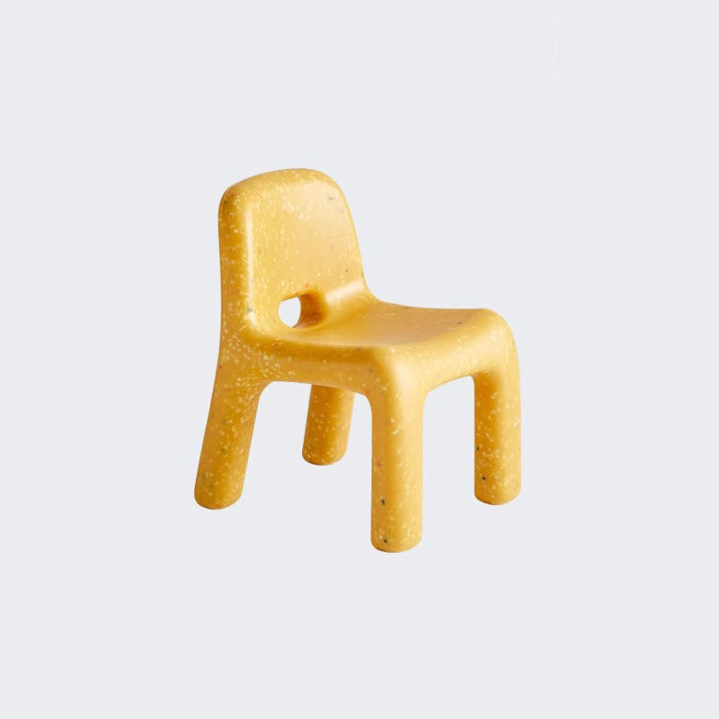 Set Scrivania e Sedia Ovale PE Nordic Contemporaneo per Bambini Colorato e Sicuro per Soggiorno e Studio