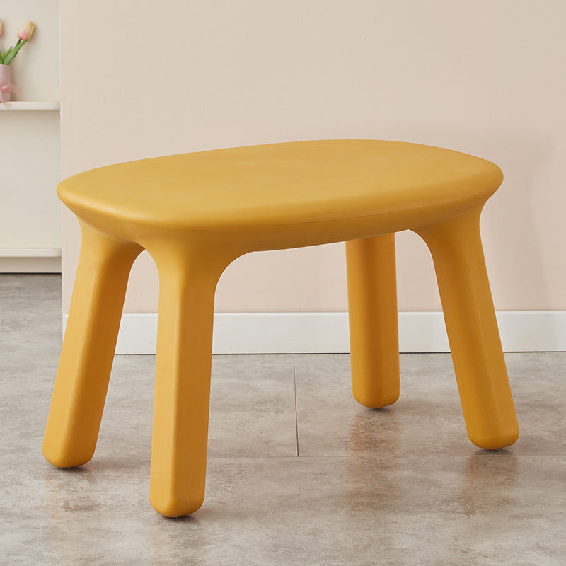 Set Scrivania e Sedia Ovale PE Nordic Contemporaneo per Bambini Colorato e Sicuro per Soggiorno e Studio
