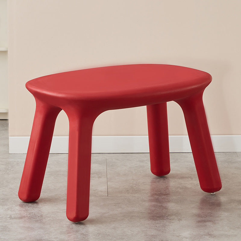 Set Scrivania e Sedia Ovale PE Nordic Contemporaneo per Bambini Colorato e Sicuro per Soggiorno e Studio