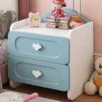 Comodino Quadrato MDF Creativo Contemporaneo per Bambini con 2 Cassetti per Camera da Letto