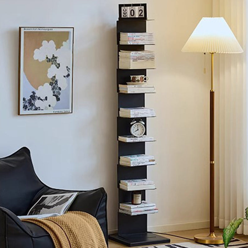 Libreria Moderna Minimalista Rettangolare in Acciaio al Carbonio 5/6/8/9-Piani per Soggiorno