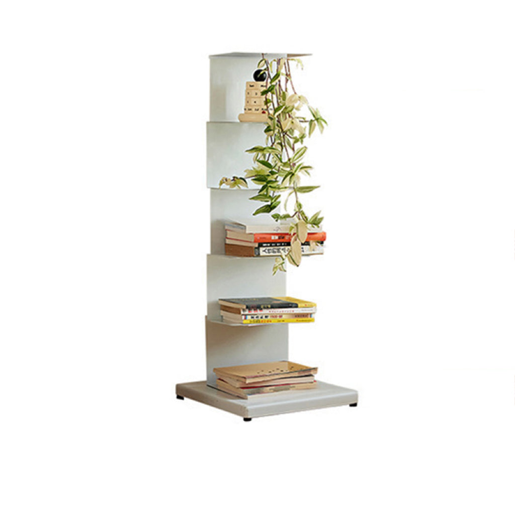 Libreria Moderna Minimalista Rettangolare in Acciaio al Carbonio 5/6/8/9-Piani per Soggiorno