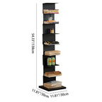 Libreria Moderna Minimalista Rettangolare in Acciaio al Carbonio 5/6/8/9-Piani per Soggiorno